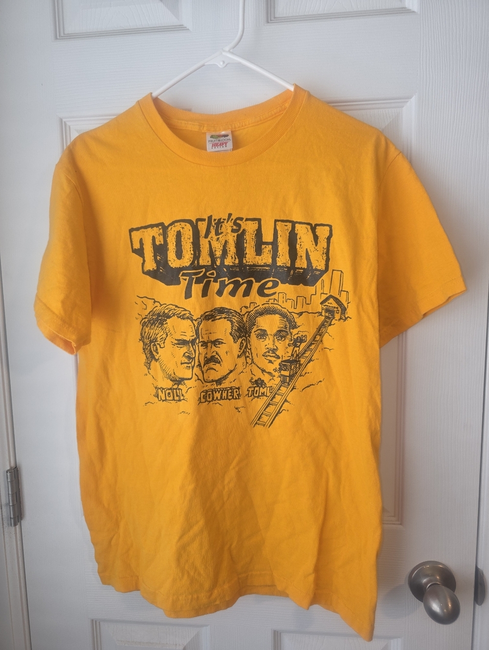 Its TOMLIN TIME Short Sleeve Crew Neck SZ M, Noll, Cowher NFL Pittsburg Steelers